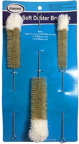 Miniatura 5 de 6 cepillos limpiadores de botellas de algodón punta suave para evitar arañazos, cepillo pequeño y largo, cepillos de limpieza de vidrio, juego de 6