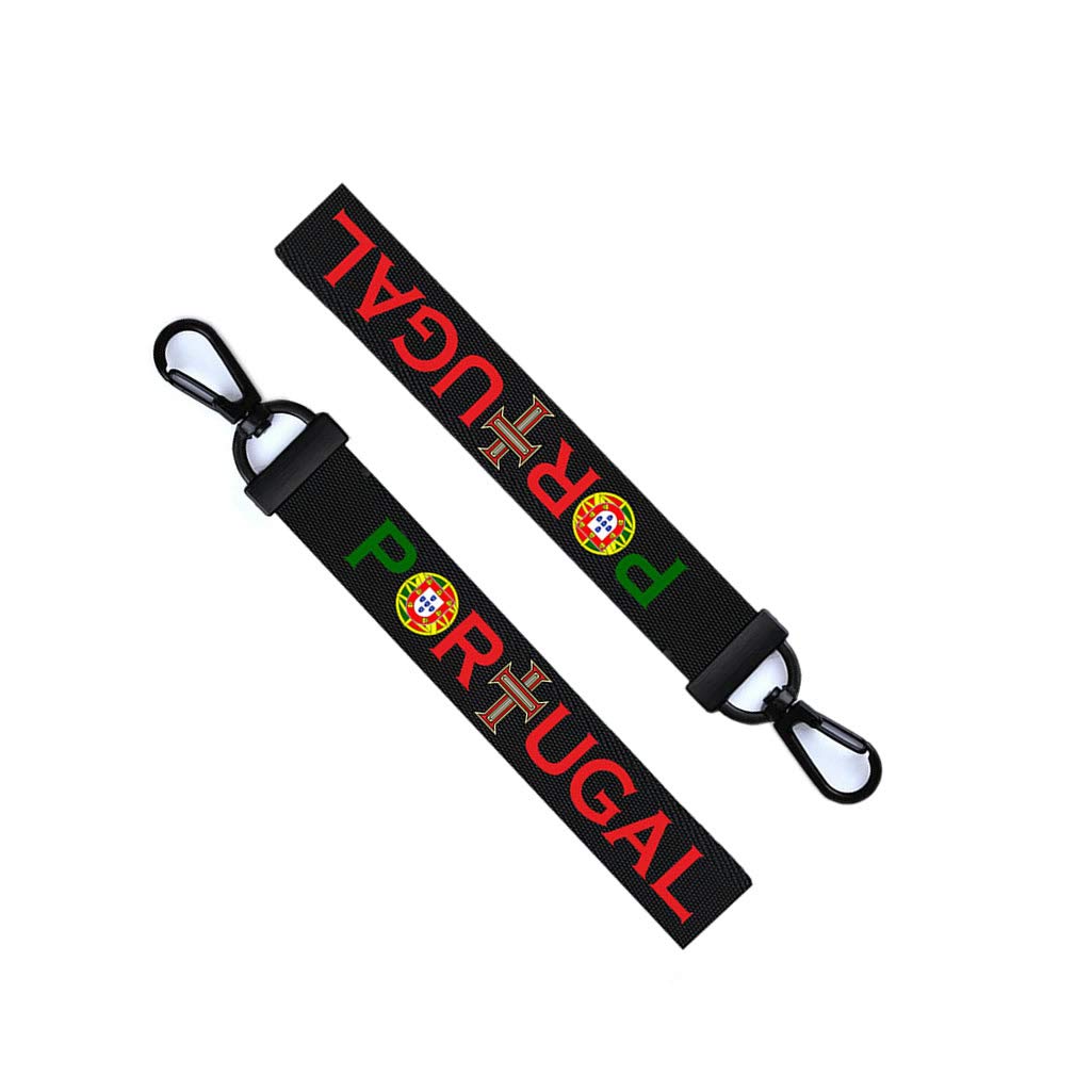 TENNER.LONDON Portugal Key Tag key tag Luggage Tag Zipper Pull Keychain Bag Keyring Portuguese Flag