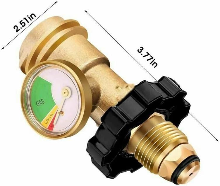 High Low Gas Pressure Gauge Level Indicator POL Propane Gas Gauge for QCC1 E5M1 Pressure Gauges Meter Manometer Fuel