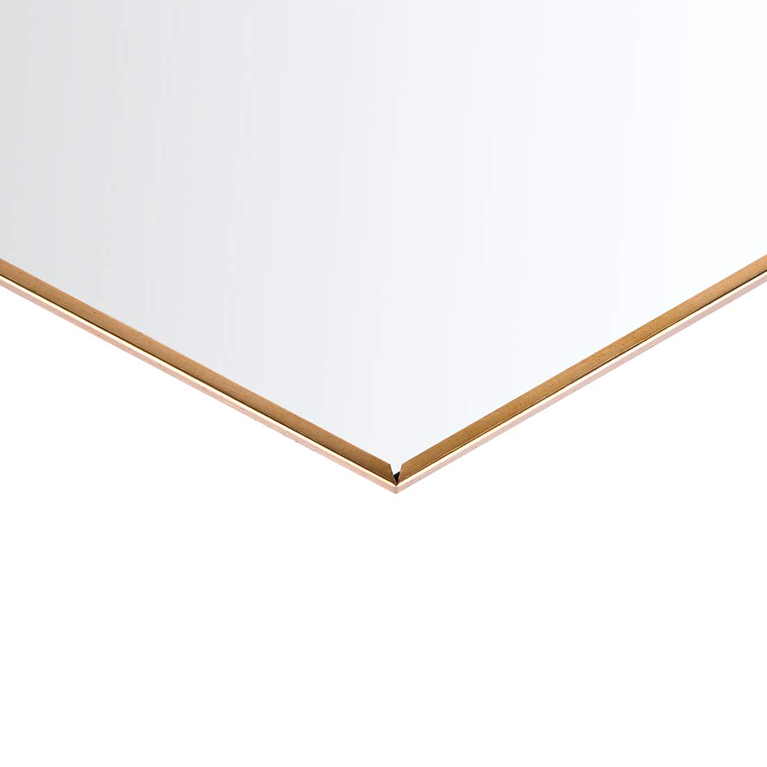 C&Z Wiszące ścienne sześciokątne lustro dekoracja złote geometryczne lustro w stylu vintage z łańcuszkiem do łazienki sypialni salonu 30 cm x 26 cm
