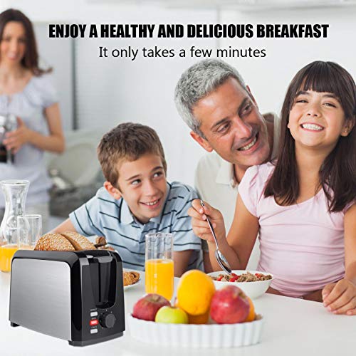 Toaster 2 Slice Stainless Steel Toaster Two Slice Toaster with Removable Crumb Tray Toaster Wide Slot Toasters 2 Slice Best Rated Prime with 7 Bread Shade Settings and Bagel, Defrost, Cancel Function for Bread - Thumbnail 7