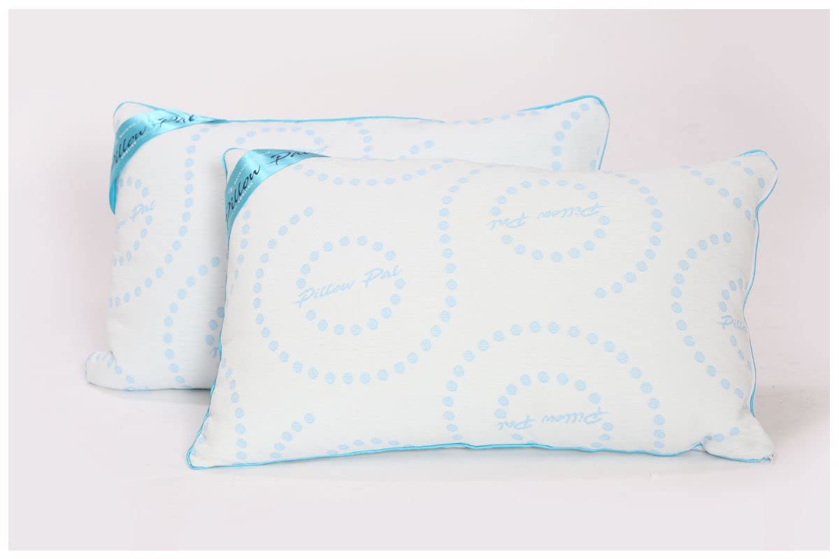 Gc Gaveno Cavailia White Luxury Cool Memory Foam Pillow, Breathable Warm Orthopaedic Neck Pillow For Side Sleeper, 70X45 Cm