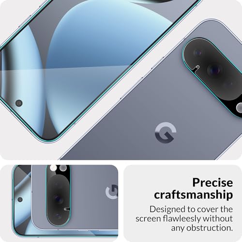 Image of FIRST MART Tempered Glass for Google Pixel 10 Pro with Black Camera Lens Protector & Installation Kit | HD Clear, Edge-to-Edge, Scratch Resistant, Case-Friendly | Pack of 1
