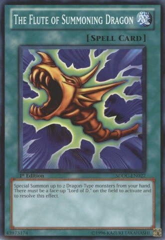 YU-GI-OH! - La Flauta del Dragón Invocador (SDDC-EN027) - Baraja de Estructura Dragones Collide - 1 Edición - Común