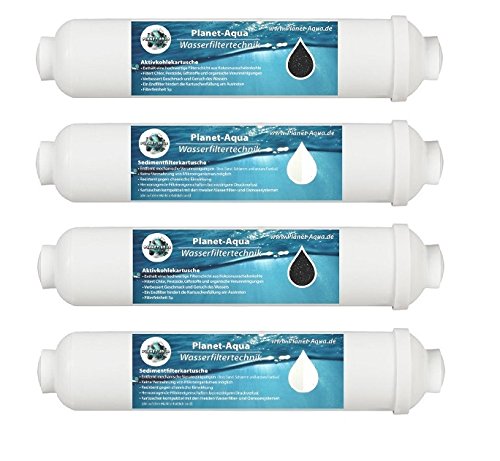 3 Jahre Filterset Ersatzfilter Patronen für Osmoseanlage Wasserfilter 6 Sedimentfilter + 6 Aktivkohlefilter Umkehrosmose Osmose Filter Trinkwasser Aquarium Side by Side Kühlschrank