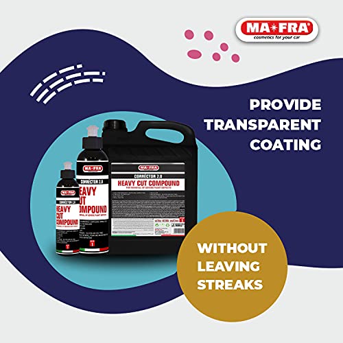 Image of MAFRA Ultimate Formula Corrector 3.0 Heavy Cut Rubbing Compound Polish(250g) for Car Paint Defects, Swirl Marks Scratch Removing | Micro-Abrasive, High Gloss, Water Based|Use-Orbital & Rotary Machine