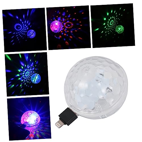 NUOBESTY 1pc USB Rechargeable Led Stage Light Voice Control Dj Lamp for Karaoke Parties Versatile Use for Dance and More