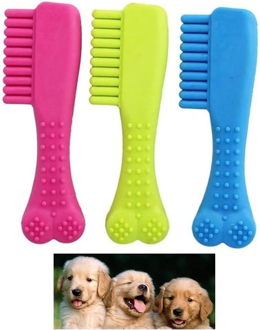 HK Online Dog TOOTH COMB CHEW TOY -PET Teething Toy, Build Strong Teeth & Gums, Dental DOG Training Toy (2 x COMB Chew)