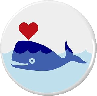 Whale Breathing Heart Love 2.25” Large Magnet Cute Kawaii