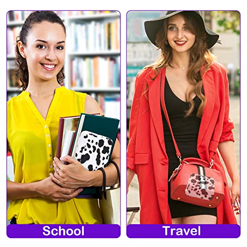 Image of Sanitary Pad Storage Bag Portable Period Bag for Teen Pads /Sanitary Napkins /Small Tampons, Sanitary Napkin Storage Bag First Period Gifts for Teen Girls (Cow)