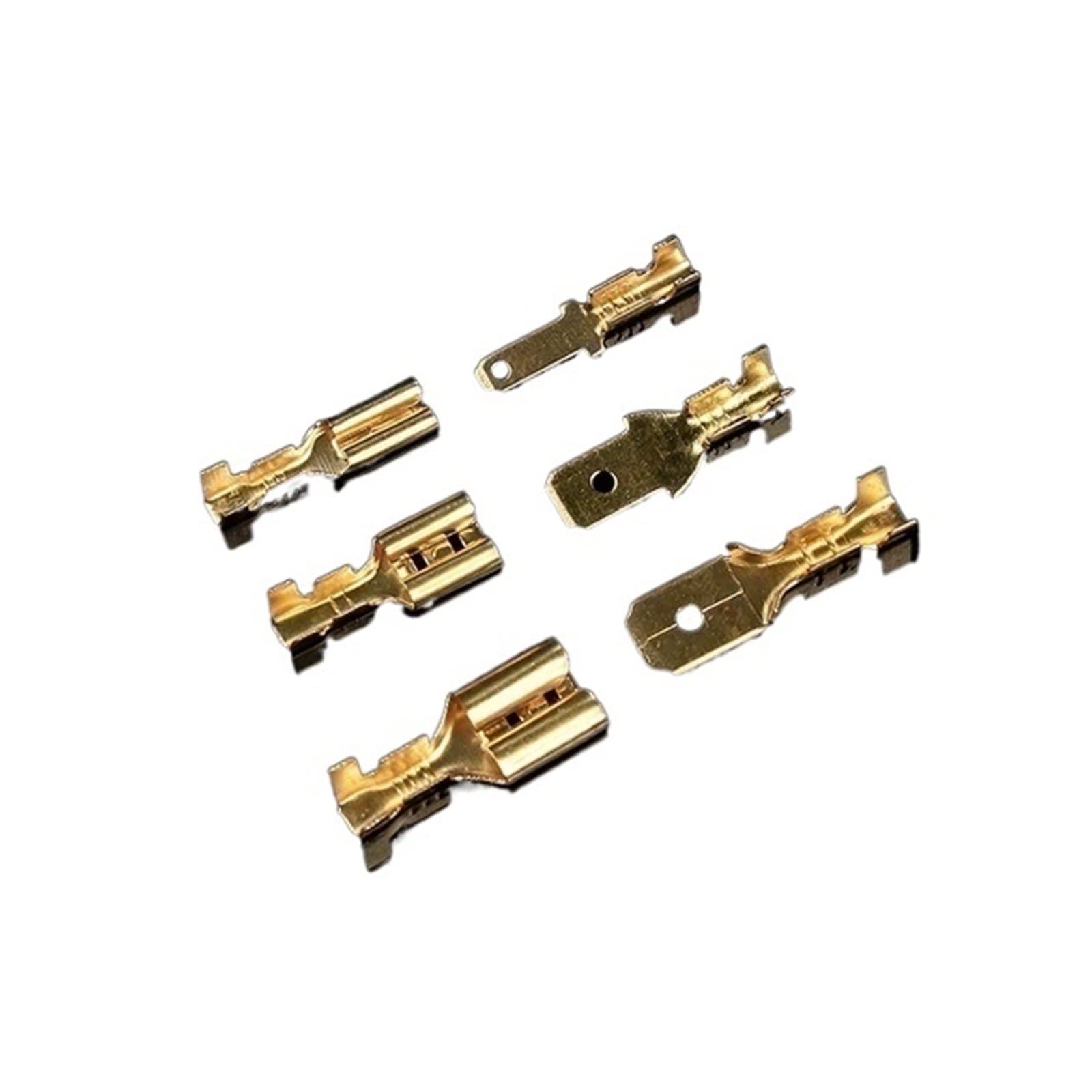 VOREAL 900 PZ Connettore Terminale A Crimpare for Filo Elettrico Dorato Maschio Femmina Spade 2.8mm/4.8mm/6.3mm Kit Leisurely