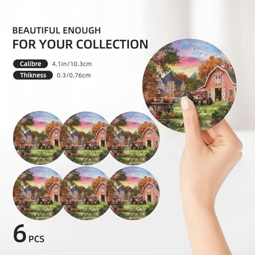 Dessous de verre en céramique et liège de qualité supérieure avec support design
