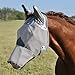 Cashel Crusader Horse Fly Mask with Long Nose and Ears, Grey, Draft