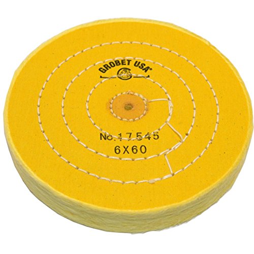 Muslin Buff CHEMKOTE with Shellac Centers Yellow 6