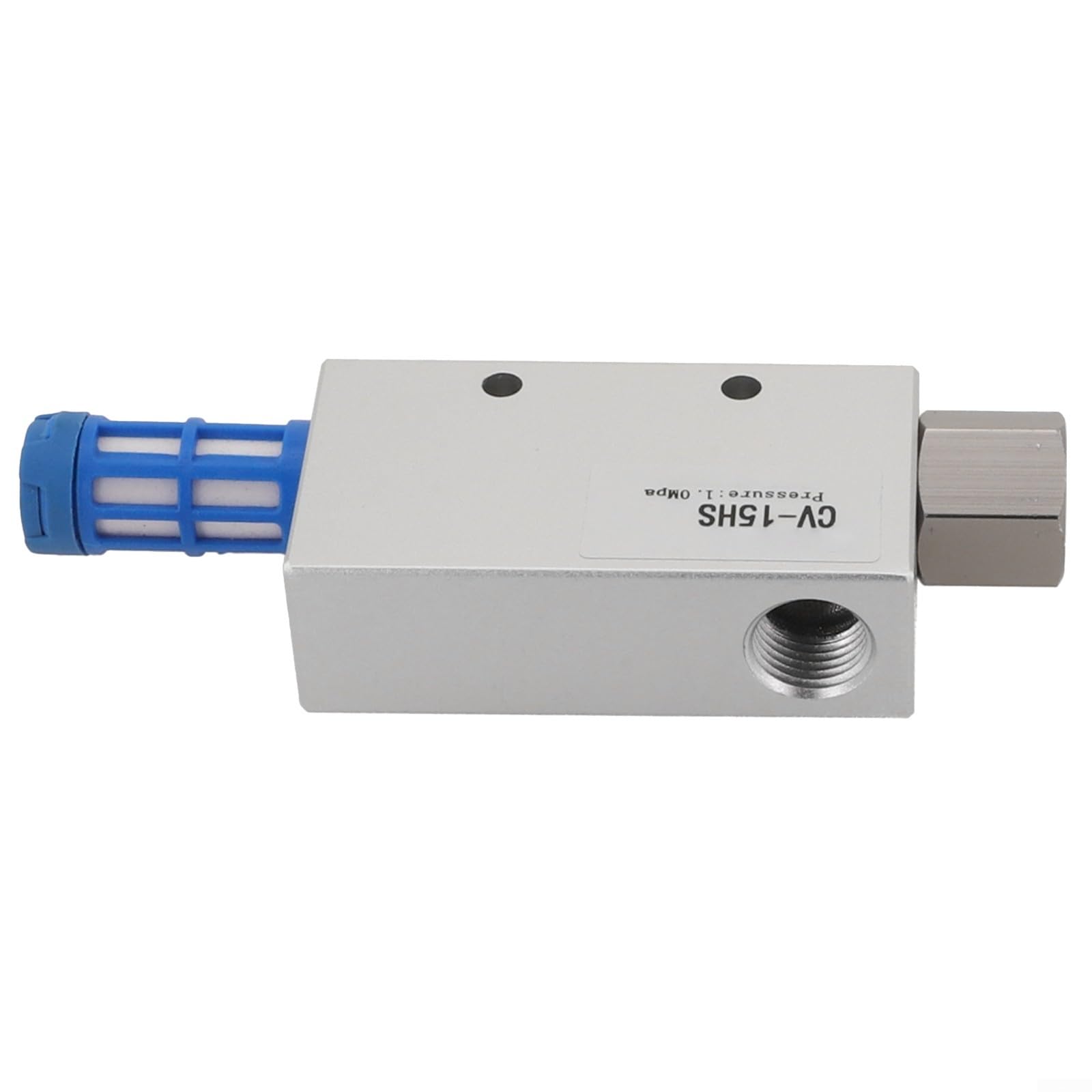 Vacuum Ejector Pneumatic Exhaust Generator with High Suction 63L/min for Industrial Automation, Aluminum Alloy Air Connector Rp1/4 Thread, Silver/Blue