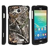 LG Optimus F60 Case, LG Transpyre Case, Full Body Armor Hard Protector Case Cover with Image Design for LG Transpyre VS810PP, LG Tribute LS660, LG Optimus F60 (Verizon, Virgin Mobile, MetroPCS) from MINITURTLE | Includes Clear Screen Protector and Stylus Pen - Tree Bark Hunter Camouflage