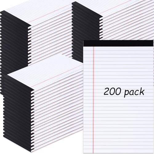 Blocs-notes légaux de 12,7 x 20,3 cm Gueevin à lignes larges pour bureau