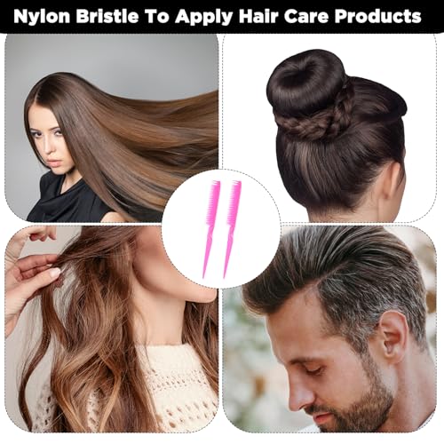 Set de 2 Peines para Cabello Ondulado Rosa miniatura 6