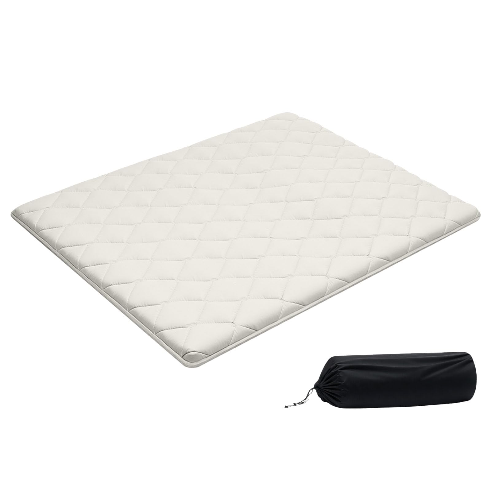 VEVOR Japanese Floor Mattress, Futon Mattress, 100% High Density Comfortable Foam, Foldable Tatami Mat with Storage Bag, Sleeping Pad for Camping Dormitory Yoga