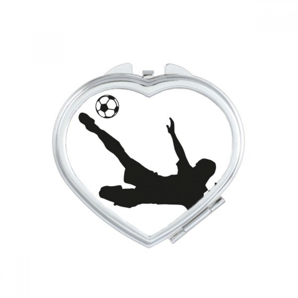 Miroir de poche football compact petit cadeau mignon multicolor
