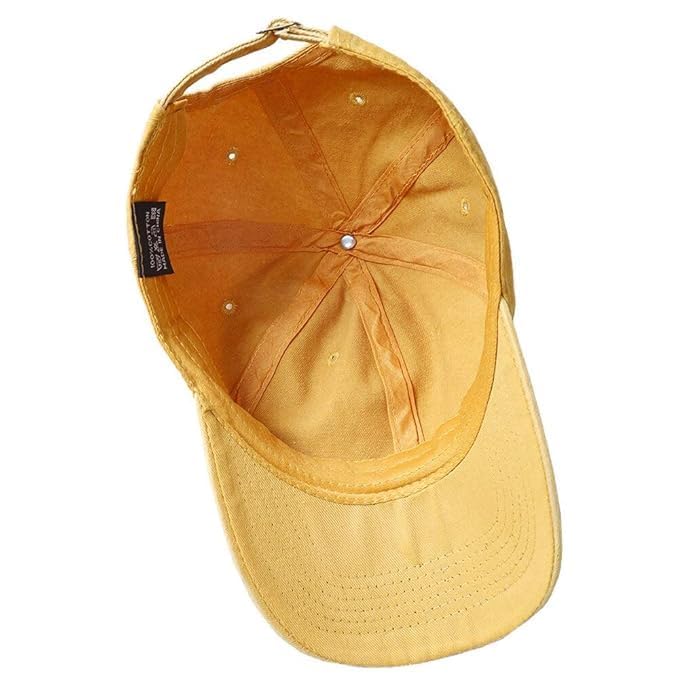 Image of kill off Plain Denim Cap Unisex Baseball Cap 100% Cotton Fits Men Women Washed Denim Adjustable Cap