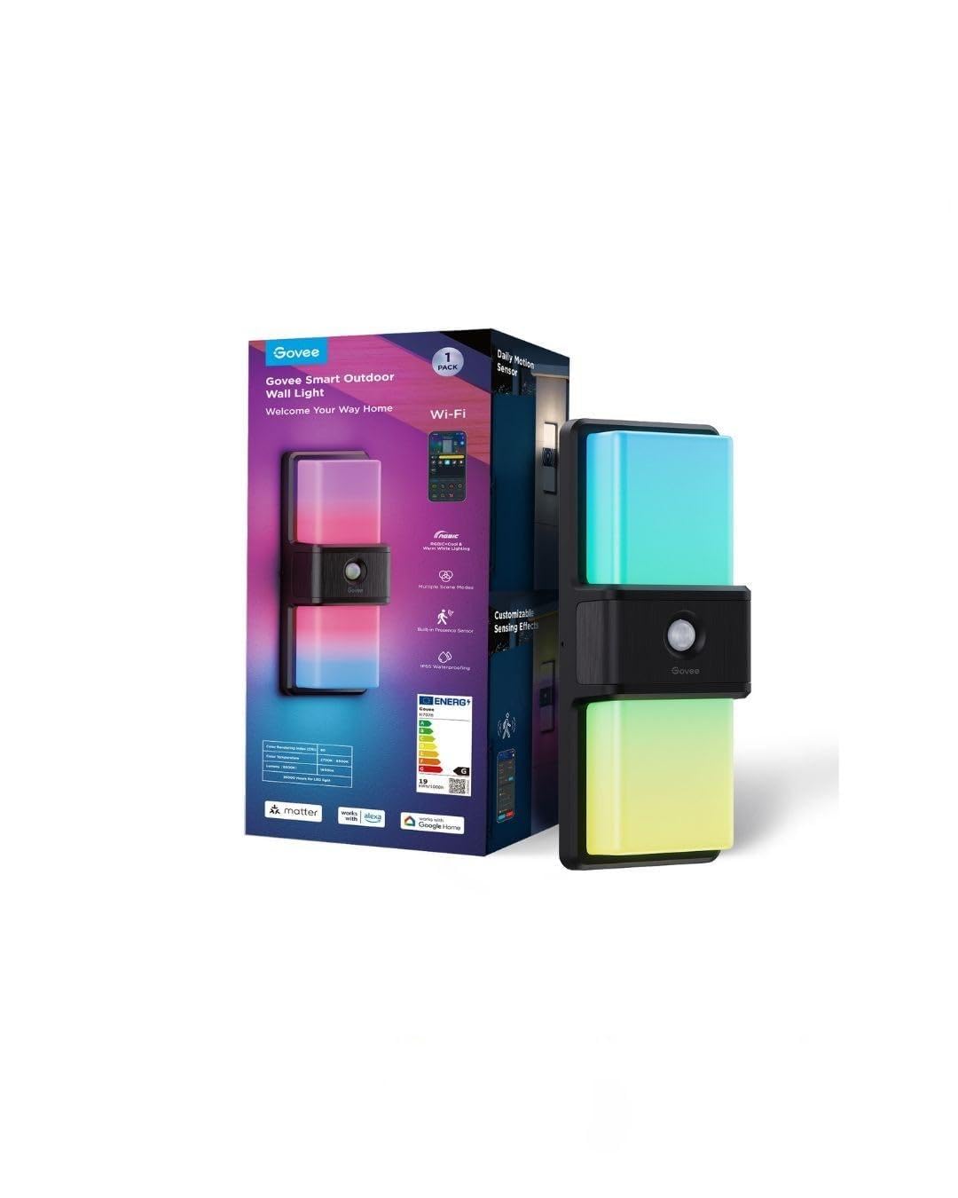 Govee Außenwandleuchte mit Bewegungsmelder IP65 H7078CD1