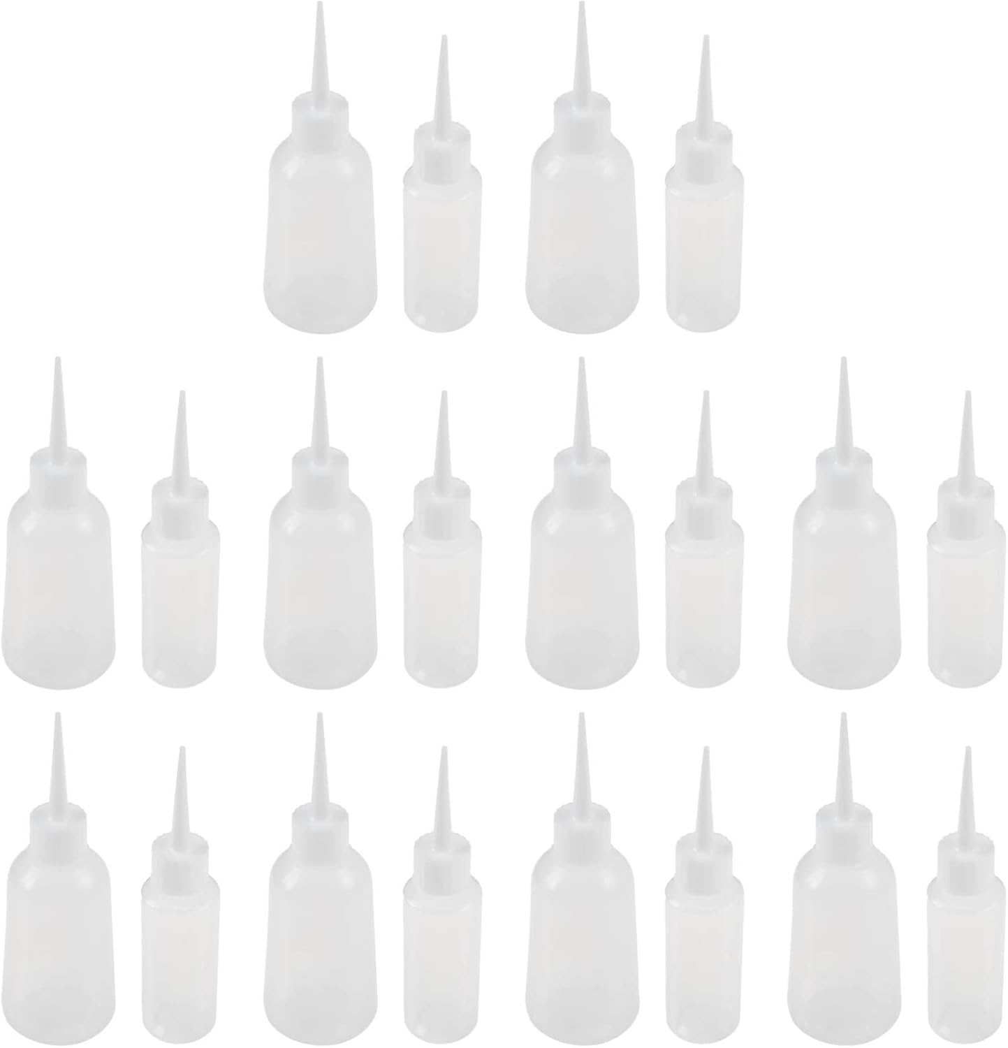 Angoily 20pcs Pointed Bottle Oil Squeeze Bottles Needle Tip