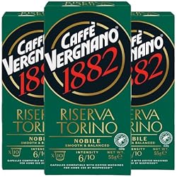 Caffe Vergnano Nespresso Compatible Espresso Pods, Riserva Torino Nobile