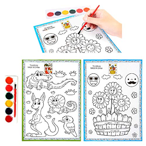 Preisvergleich Produktbild huichang Malbücher für Kinder mit Pigment und Pinsel (Sonnenblume)