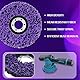 6 Stück CSD Scheibe Bohrmaschine，125mm Schleifscheiben für Winkelschleifer, Lila/Blau/Schwarz CSD Scheibe Schleifscheibe Set, Reinigungsscheibe für Clean Strip Disc, Ntfernen Sie Farbe, Rost