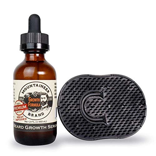 Mountaineer Brand Beard Growth Serum 2 oz. | The Original Beard Growth Oil to Grow a Thicker and Fuller Beard | Natural Hair Growth Serum