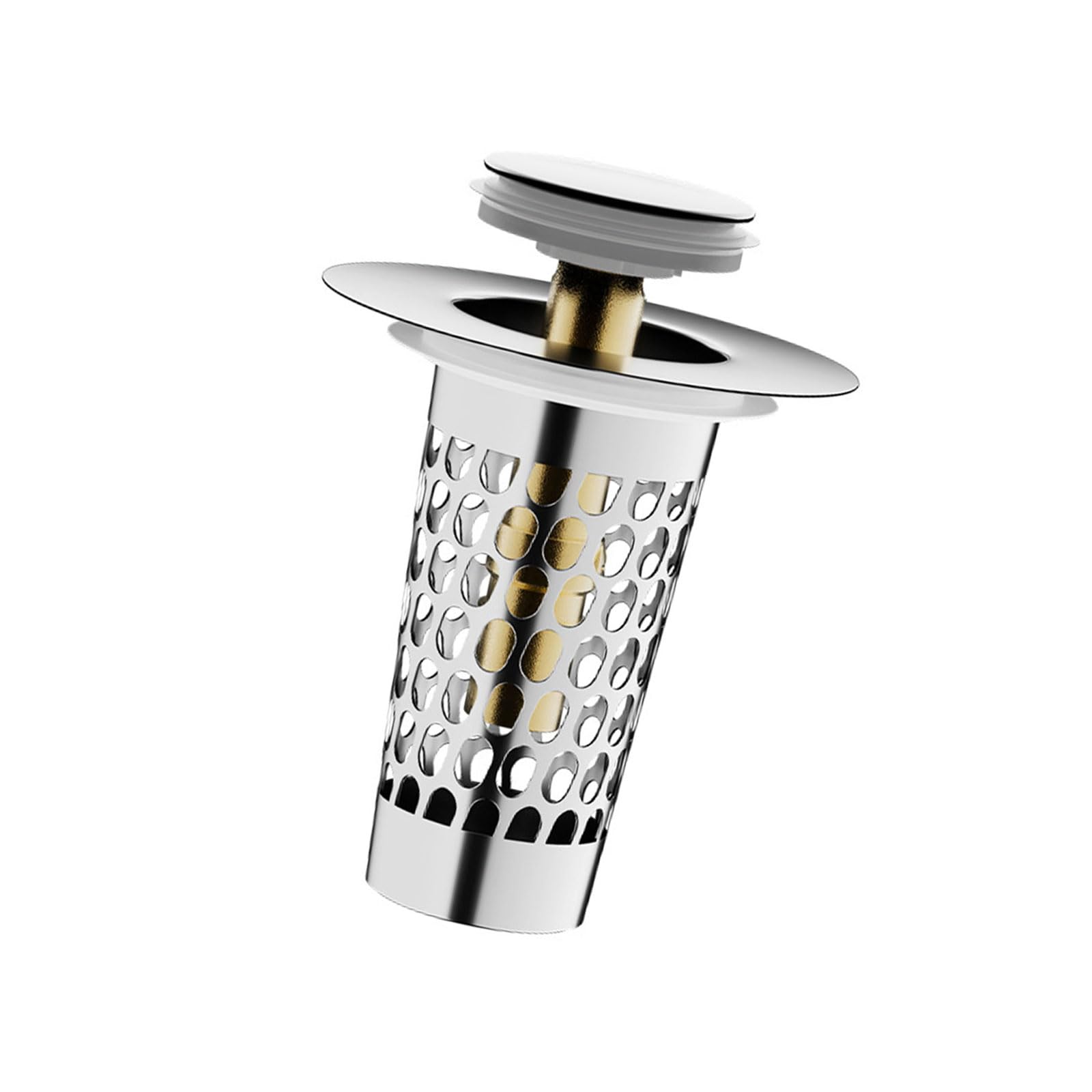 Tsophreniq Large Single Metal Drain Filter Bounce Cores Sink Drain Plug Sink Basins Drains Basket Sinks Stoppers For Bathroom Kitchen Enduring Stoppers Bathroom Strainer