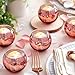 LAMORGIFT 12 Pcs Rose Gold Candle Holders-Rose Gold centerpieces for Birthday Party, Wedding, Bridal Shower, Sweet 16. Mother's Day Brunch Table Decorations