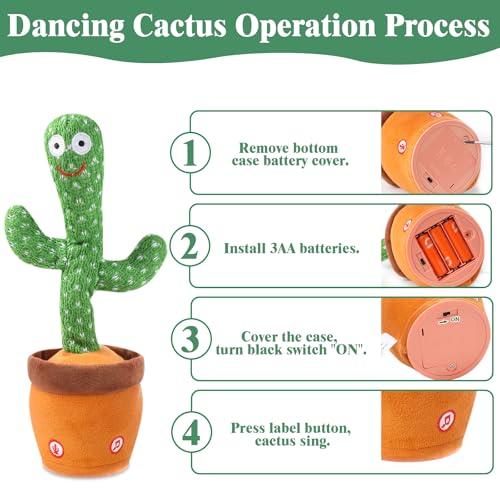 MIAODAM Dancing Talking Cactus Toy for Kids - $15.99 - Image 4