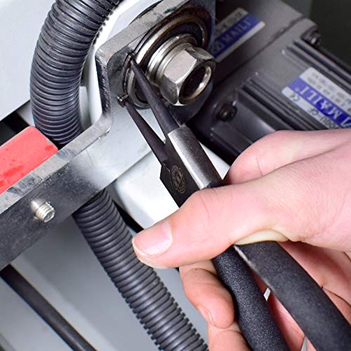 Solude 4 Pcs Snap Ring Pliers Set, 9-Inch Circlip Pliers Kit With Straight/Bent Jaw,Internal/External Heavy Duty Snap Ring Tool For Ring Remover Retaining #TOP3