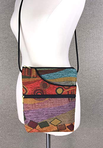 Danny K. Women's Tapestry Bella Purse Crossbody Handbag, Adjustable Cord, Handmade in USA3
