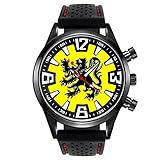 flandern rundfahrt 2019 youtube Herrenuhr mit Silikonarmband Timest - Belgien Flandern - Länder Flaggen Herrenuhr mit Silikonarmband in schwarz Rund Analog Quarz SF269CC
