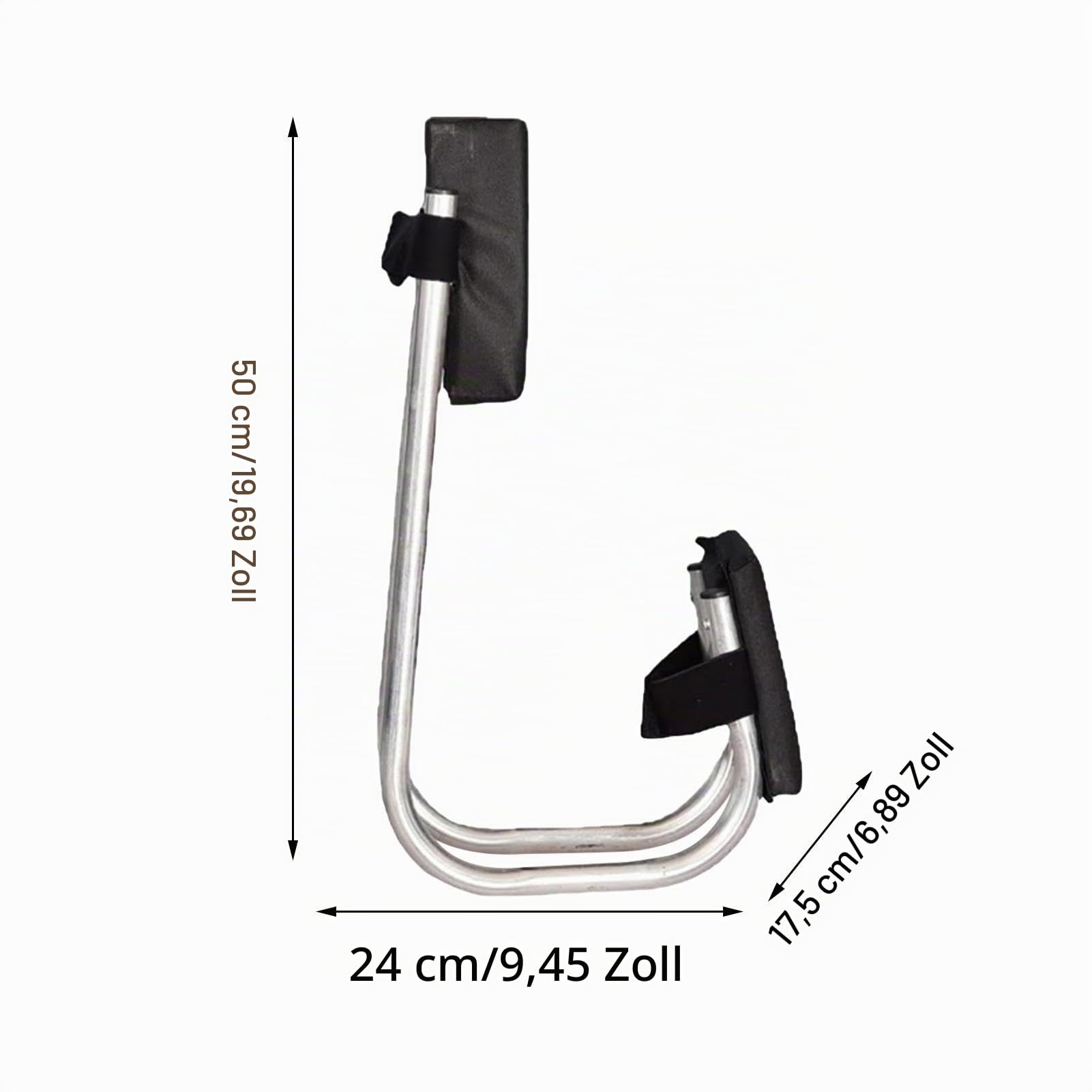 Zankie Kniesitz für die Gartenarbeit – Garten-Knieschoner für Stuhl, Edelstahl | Kneeseat Ergonomischer Knieschutz und Knöchelstütze | Tragbare Kniesitz-Beinstütze, die Gartengeräte spart
