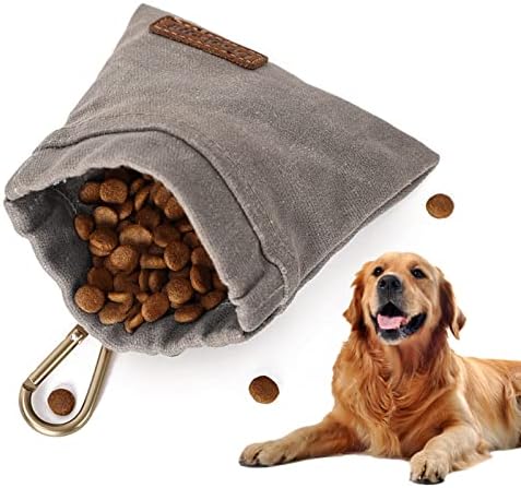 Porta Premietti Per Cani FYting 4 In 1 - Borsa Addestramento Con Portasacchetti, Impermeabile, Grigio