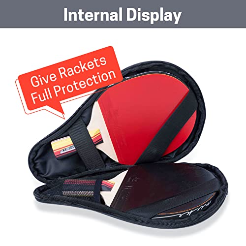 image for VISEMAN Table Tennis Racket Cover, Ping Pong Paddle Case, Portable Wat