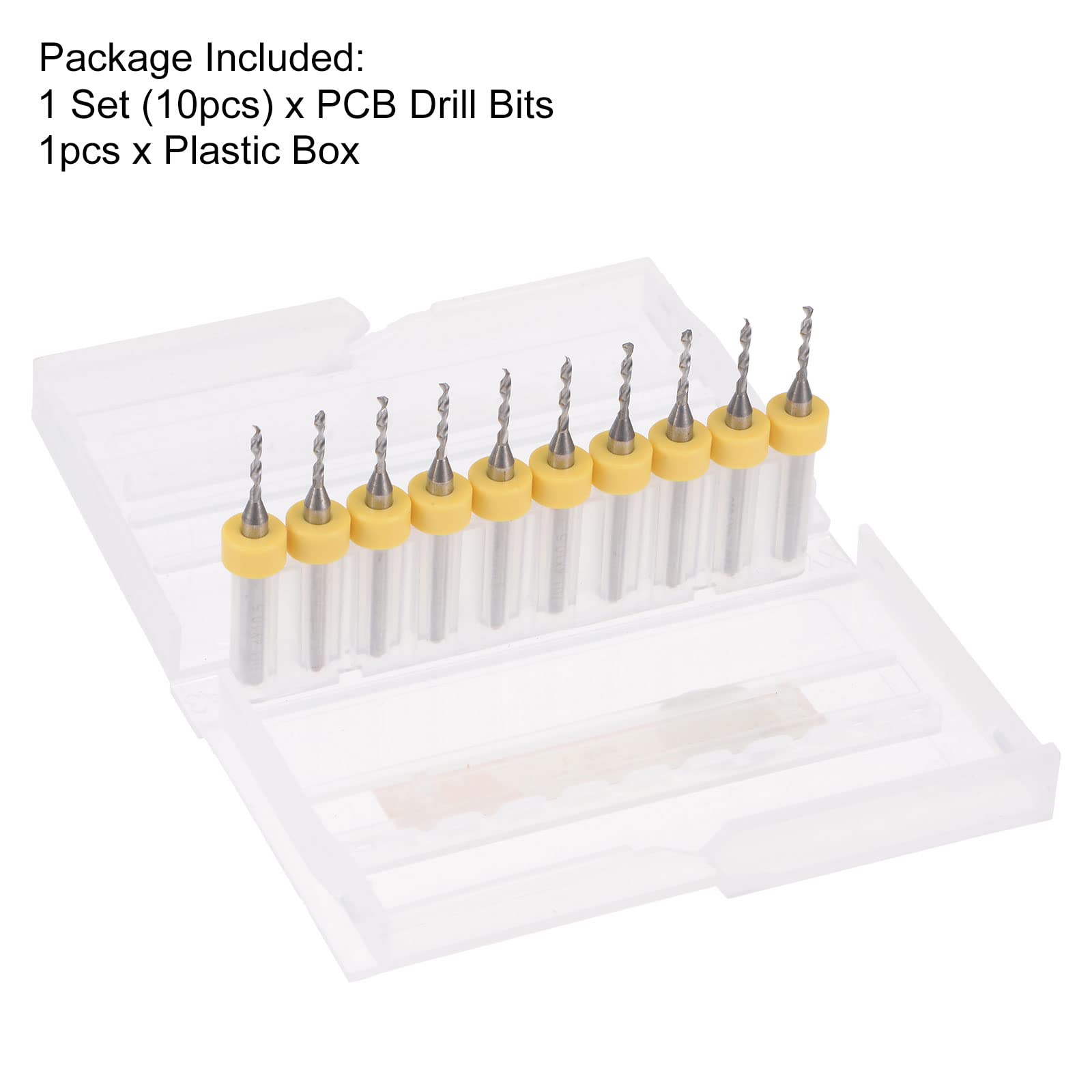 PCB Drill Bits Set - 1/8" Shank Tungsten Carbide -4