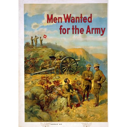 Men Wanted Impression Giclée ARTICULOZY Décoration Murale Toile 61x81cm