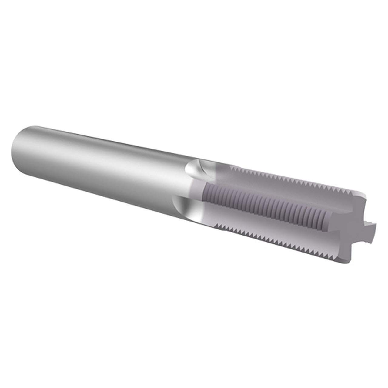 TM12540 | 0.085" Diameter x 0.125" Shank x 0.175" LOC x 2" OAL 3 Flute TiAIN Solid Carbide Straight Flute Thread Mill