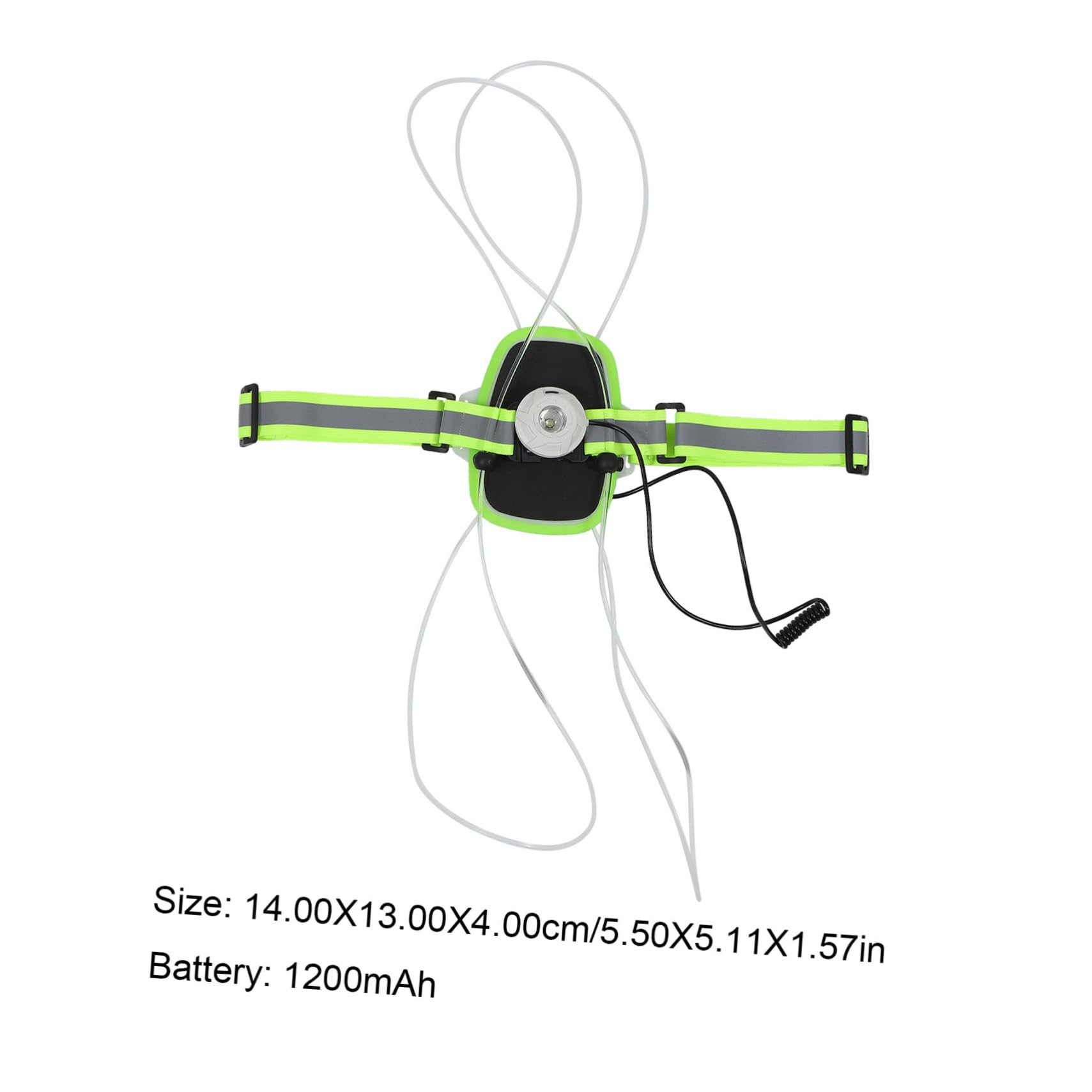UPKOCH Gilet Riflettente Luminoso Ricaricabile 1200mah in Poliestere ABS | Gilet di Sicurezza Fluorescente per Sicurezza, Modalità Multiple, Altezza Regolabile, Accessori Running per Notte