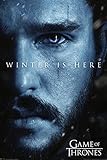  Póster Games of Thrones - Winter is Here/Jon Snow [7ma. Temporada] (61cm x 91,5cm) + 1 póster Sorpresa de Regalo