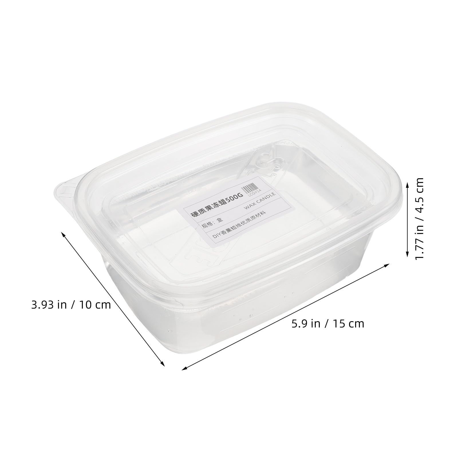 Cire en Gel pour Bougies Parfumées 1kg, Transparente, Lente Combustion