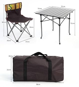 五点セット携帯折りたたみテーブルと椅子、釣り秋観光キャンプ