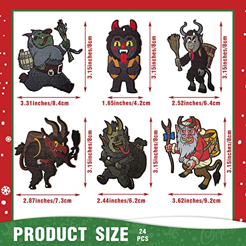 Vicenpal Krampus Weihnachtsschmuck aus Holz, Horror, Weihnachtsbaumschmuck, Krampus, Folklore, gruselige Dekoration für Weihnachten… – Ansicht 2