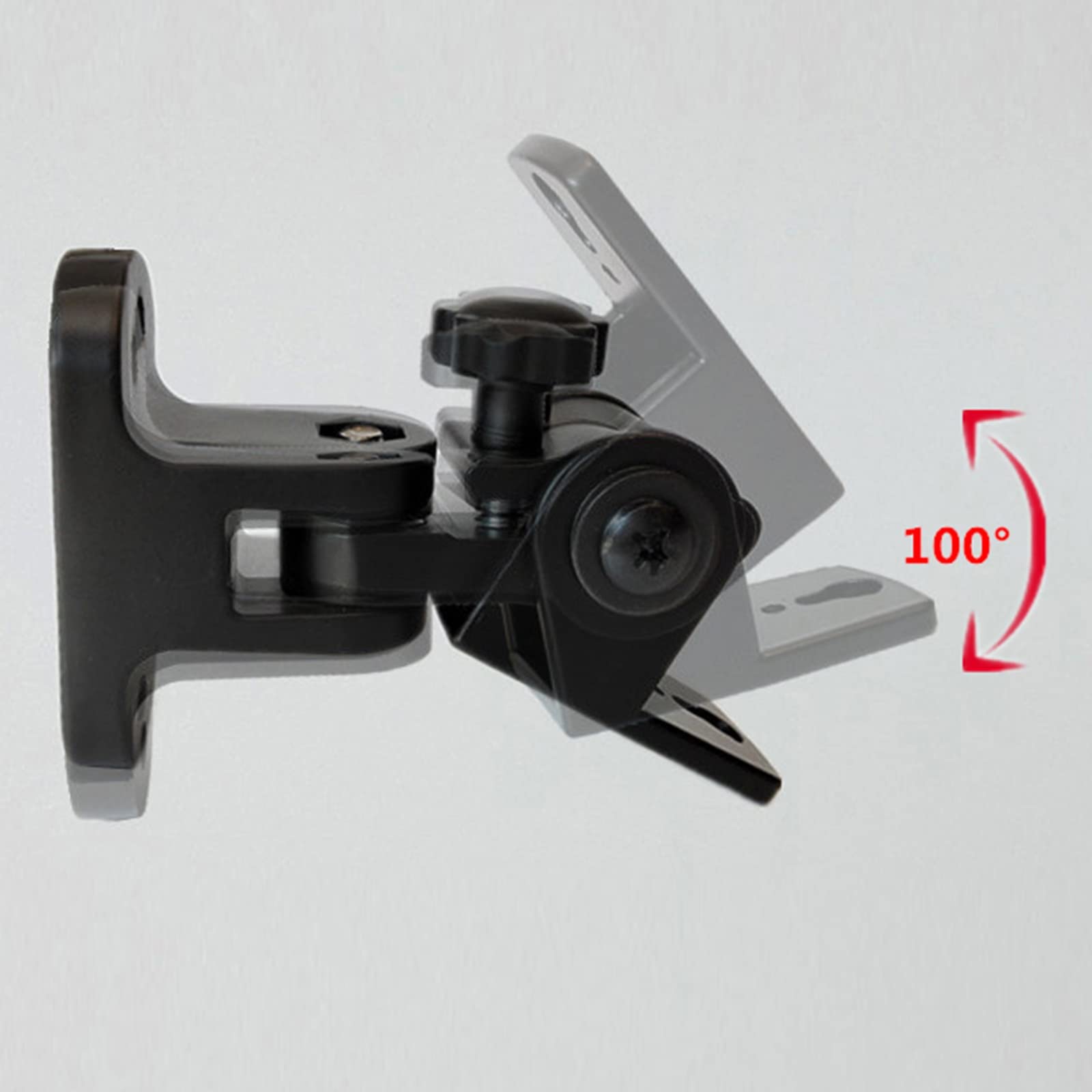 Rack per Altoparlanti Gancio for altoparlante circostante Staffa for altoparlante montata a parete 1 paio di ganci audio rotanti in lega di zinco Rimorchio for piccoli altoparlanti universale Supporti