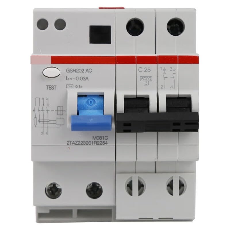 Disjoncteur différentiel GSH202 AC-C25 0,03A pour protection tableau